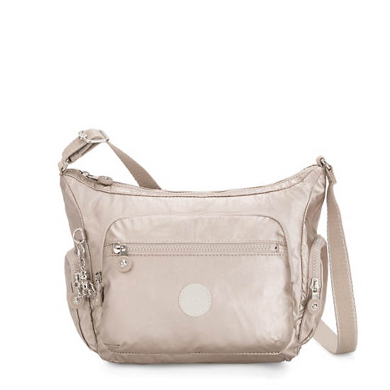 Kipling Gabbie Small Metallic Crossbody Bags Metallic Glow | CA 1143NW